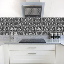 Load image into Gallery viewer, Black Mosaic Creative Tiles Stickers