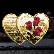 Load image into Gallery viewer, Rose Heart-Shaped Commemorative Coin