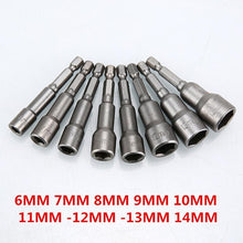 Load image into Gallery viewer, Extra Deep Hex Bit Socket Bolt Nut Driver Bit Set