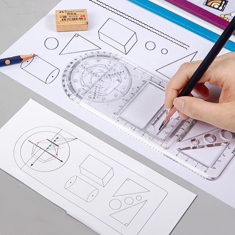 Math Rulerart Multifunctional Student Math Ruler – sunnygo