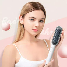 Load image into Gallery viewer, Negative Ion Hair Straightener Brush Multifunctional Straightening Comb