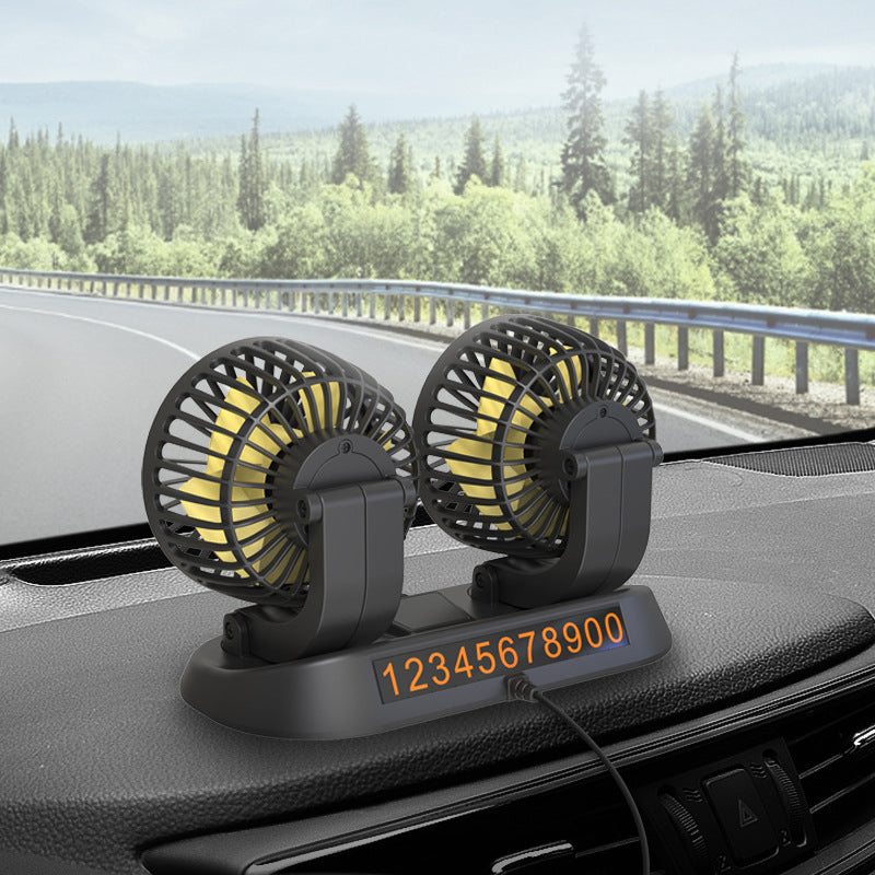 Dual Head Car Auto Cooling Air Circulator Fan – sunnygo