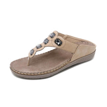Load image into Gallery viewer, Bohemian Rhinestone Flip Flops
