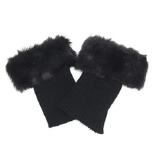 Load image into Gallery viewer, Women Fur Trim Boot Cuff Toppers Cover Leg Warmers