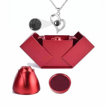 Load image into Gallery viewer, I Love You Roses Bloom Necklace in 100 Languages Gift Set