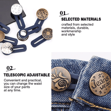 Load image into Gallery viewer, Jeans Retractable Button