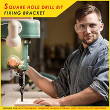 Load image into Gallery viewer, Woodworking Square Hole Drill Bits Adapter Bracket
