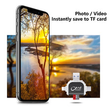 Load image into Gallery viewer, Multi-Port 4 in1 Universal SD TF Card Reader
