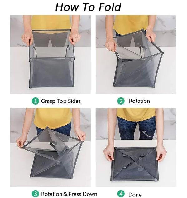 Collapsible laundry basket