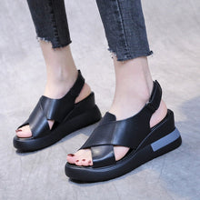 Load image into Gallery viewer, Women's Open Toe Platform Fish Mouth Slippers &amp; Sandals