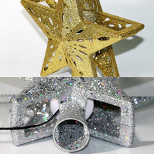 Load image into Gallery viewer, 3D Hollow Gold Star Christmas Tree Topper