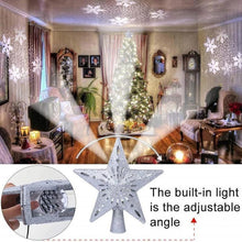 Load image into Gallery viewer, 3D Hollow Gold Star Christmas Tree Topper
