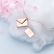 Load image into Gallery viewer, Metal Envelope Necklace
