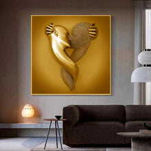 Load image into Gallery viewer, Love Heart Art Wall Painting