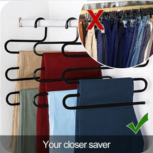 Load image into Gallery viewer, S-Shape Stainless Steel Clothes Hangers