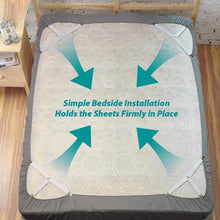 Load image into Gallery viewer, Bed Sheet Fasteners, 8 Pack Adjustable Triangle  Elastic Band Straps