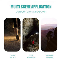 Load image into Gallery viewer, USB Rechargeable Headlamp