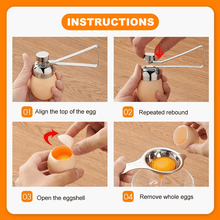 Load image into Gallery viewer, Stainless Steel Egg Shell Opener