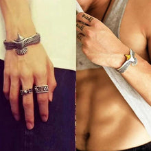 Load image into Gallery viewer, Silver eagle bracelet