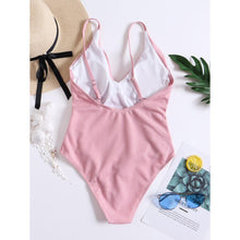 Load image into Gallery viewer, Falbala Solid One-Piece Swimsuit