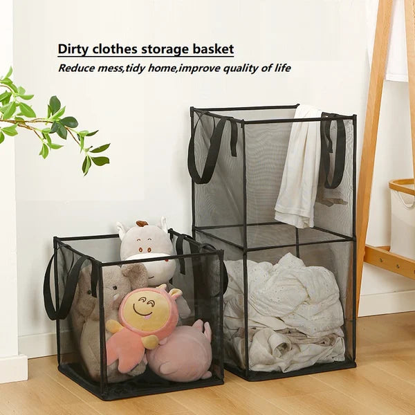 Collapsible laundry basket