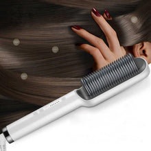 Load image into Gallery viewer, Negative Ion Hair Straightener Brush Multifunctional Straightening Comb