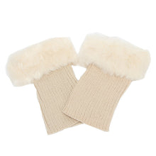 Load image into Gallery viewer, Women Fur Trim Boot Cuff Toppers Cover Leg Warmers