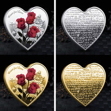 Load image into Gallery viewer, Rose Heart-Shaped Commemorative Coin