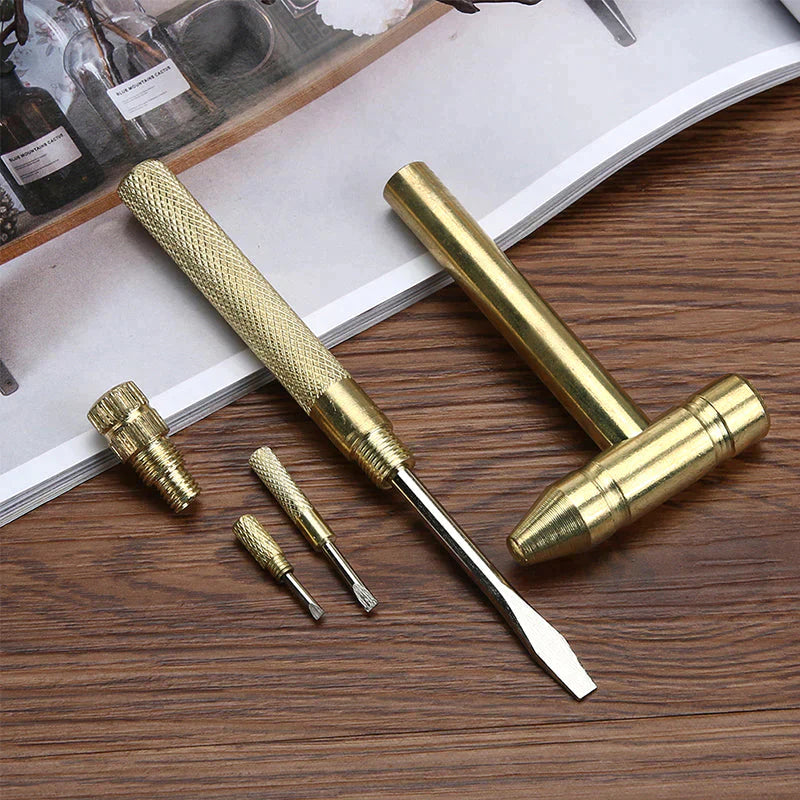 🔥6 in1 Micro Mini Multifunction Copper Hammer
