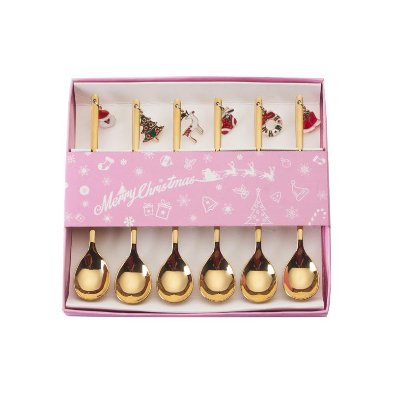 Christmas Decorations for Home - Christmas Metal Spoon Gift Set