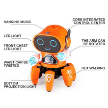 Load image into Gallery viewer, Electric Singing Dancing Lighting Robot Toy