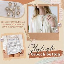 Load image into Gallery viewer, Pearl Cover Up Brooch Buttons Set(10pcs)