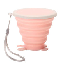 Load image into Gallery viewer, Silicone Folding Water Cups with Lids