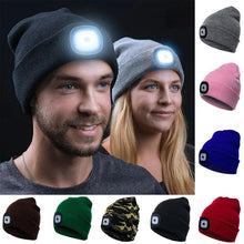 Load image into Gallery viewer, LED Knitted Winter Beanie Hat