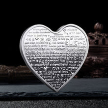 Load image into Gallery viewer, Rose Heart-Shaped Commemorative Coin