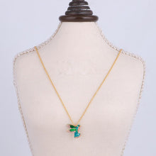 Load image into Gallery viewer, Colorful Diamond Hummingbird Necklace