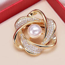 Load image into Gallery viewer, Rhinestone Scarf Ring Buckle Clip