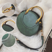 Load image into Gallery viewer, Frosted Patchwork Small Round Bag