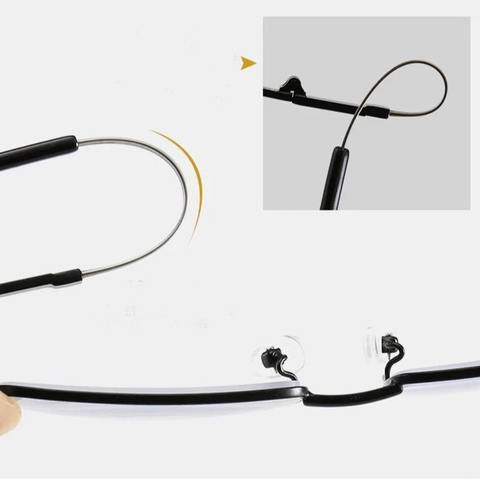 Titanium Progressive Far and Near Dual-use Reading Glasses