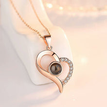 Load image into Gallery viewer, I Love You Roses Bloom Necklace in 100 Languages Gift Set
