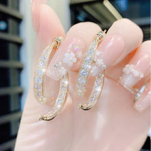 Load image into Gallery viewer, Fashion Cross Curved Earrings