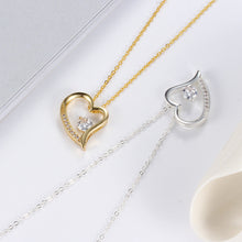 Load image into Gallery viewer, Heart Inlaid Zircon Necklace