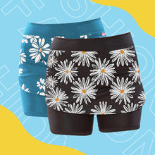 Load image into Gallery viewer, Women&#39;s Daisy Print Mid-rise Sweatpants