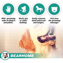 Load image into Gallery viewer, Pet Grooming Gloves For Cats, Dogs &amp; Horses - ( 1 pair )