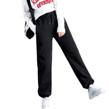 Load image into Gallery viewer, Women Warm Fleece Cotton Solid Joggers Sweatpants