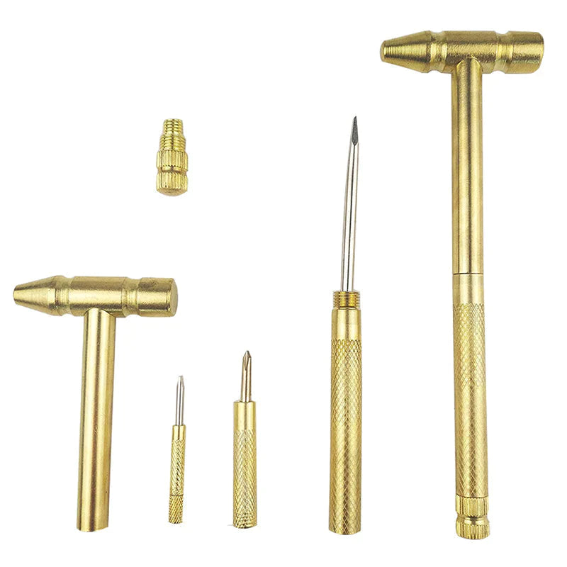 🔥6 in1 Micro Mini Multifunction Copper Hammer