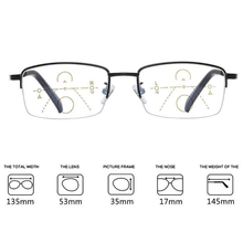 Load image into Gallery viewer, Titanium Progressive Far and Near Dual-use Reading Glasses