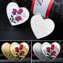 Load image into Gallery viewer, Rose Heart-Shaped Commemorative Coin