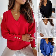 Load image into Gallery viewer, V-neck Knitted Sweater