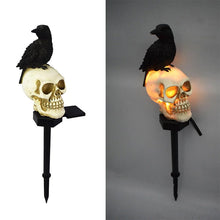 Load image into Gallery viewer, Halloween Solar Skull Crow Decorative Lights